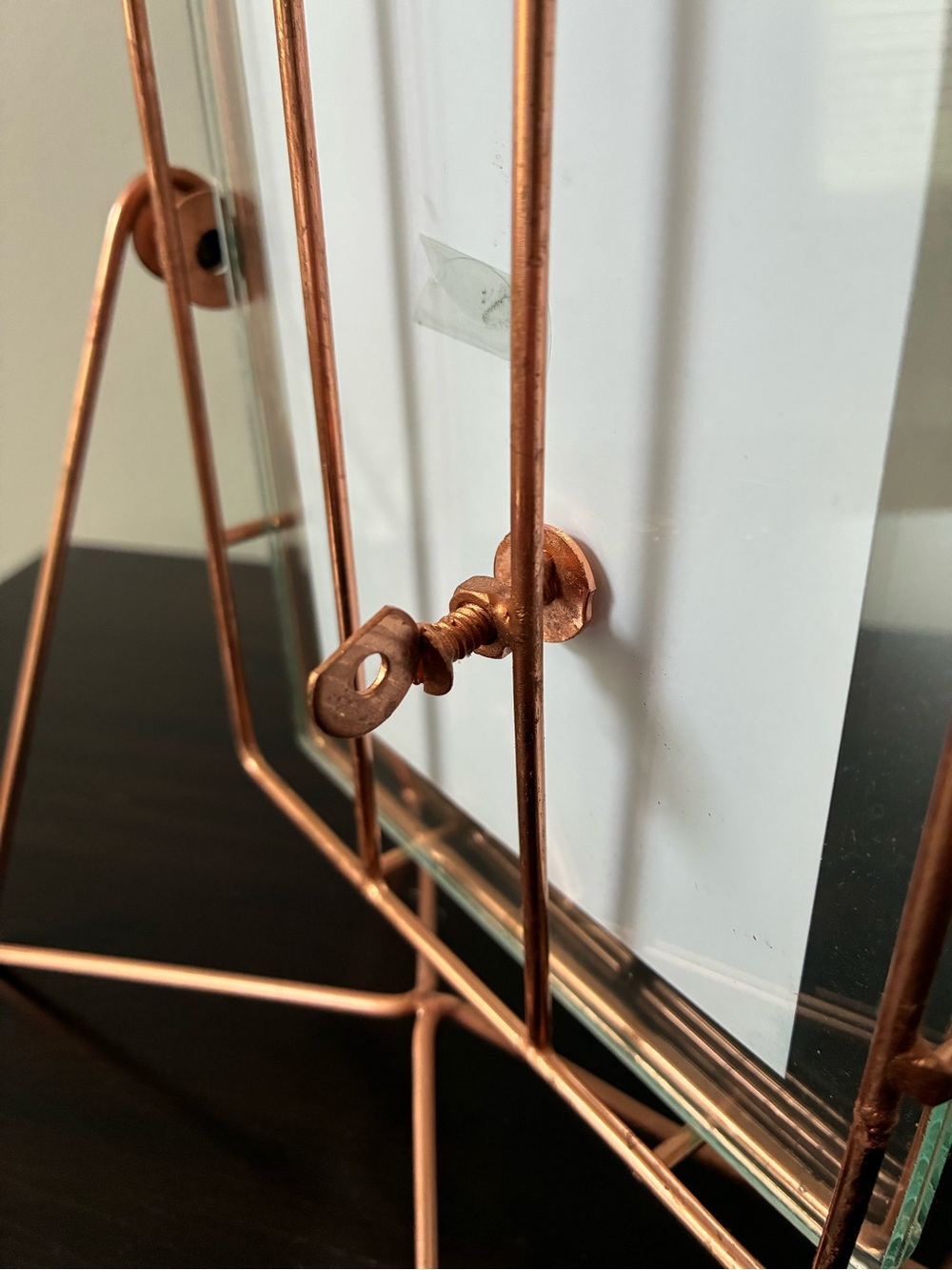 Rustic Copper Tone Metal Photo Frame Stand - Picture 9 of 13